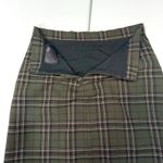 Nicole Miller  green plaid mini skirt with pockets size 4 Photo 6
