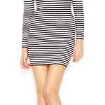 G by Guess ✨ striped burgundy off the shoulder long sleeve dress✨ Photo 0