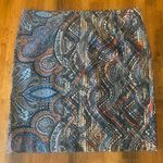 J. Jill Mini Medium Petite Multicolor Paisley Ponte Pencil Skirt Blue Size undefined Photo 0
