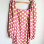 Stine Goya Will Polka Dot Mini Dress pink yellow Medium Photo 3