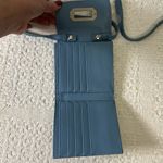 No Boundaries  Floral Embellished Blue Denim micro mini‎ Crossbody Bag Wallet Photo 3