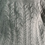 Streetwear Society Cozy Fall Cottage-core Grandma Light Gray Comfortable Soft Cable Knit Sweater S Photo 4