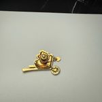 Avon Red Enamel Hearts In A Cart Gold Tone Signed Brooch Pin Valentine’s Day Photo 3