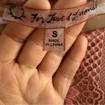 For Love & Lemons Revolve lace pink illusion dress size Small Photo 3