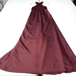 LIV FOSTER KNOTTED SATIN
GOWN Bordeaux dress size 4 Photo 7