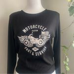 Princess Polly Princess‎ Polly BEATRIX LONG SLEEVE TEE BLACK Black Graphic Long Sleeve size  10 Photo 3