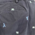 Talbots Womens Pants Blue Lobster Crab Embroidered Perfect Crop Curvy 14 Petite Photo 5