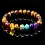 Beaded Chakra Bracelet Brown Photo 5