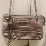 Ellen Tracy Gold Silver  Convertible Crossbody Shoulder Bag Purse Photo 9