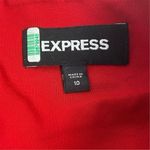 EXPRESS Women's Red Pencil Skirt Size 10 Knee Length Solid Photo 1