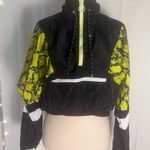 New Look Sport Black Neon Snake Print Cropped Windbreaker – M Photo 0