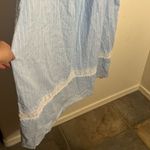 Eileen West Blue and White Striped Dress Size L Photo 4