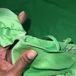 ASOS Lime Satin Cropped Top size 4 Photo 7