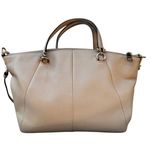 Coach Beige Pebbled Leather Prairie Satchel Photo 1
