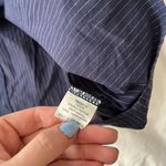 Kendall + Kylie Navy Pinstripe Dress Photo 4