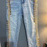 Pilcro  Light Blue Jeans with Multicolor Trim Photo 0