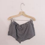 Edikted  Plaid Black and White Gingham Shorts Elastic Waist Boxer Photo 2