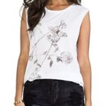 Ksubi  Women’s Floral Muscle tank tee in white size XS Nwt Photo 0