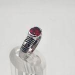 Lia Sophia  Silver Tone & Red Rhinestone Ring (7) Photo 2