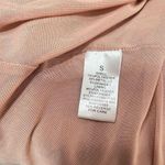 Dress Forum  Tan Metallic Glitter High Neck Ruched Slit Bodycon Midi Dress Small Photo 10