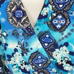 Venezia Womens Multicolor Floral Sleeveless Tunic Blouse Mini Dress Size 26/28 Photo 3