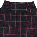 A Byer A.‎ BYER dark gray & red checked straight wool blend skirt size 5 Photo 2