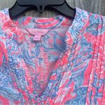 Lilly Pulitzer Sarasota Tunic Top Pintuck Pink Sun Ray Summer Siren Size Medium Photo 2