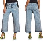 NWT CIRCUS NY High Waist Wide Leg Crop Jeans‎ Size 25 in StrongMan Acid Wash Blue Photo 1