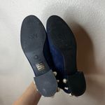 Stuart Weitzman  Navy Blue Velvet Bootie-Boot Pearl Bacari Block Heel Women's 5.5 Photo 5