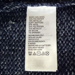 Tommy Bahama NWT  Shimmer Balloon Sleeve Island Navy Blue Wool Blend Sweater Photo 4