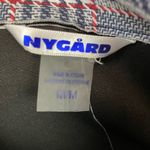 Nygard Plaid Double Breasted Long Jacket Medium Blue Photo 7