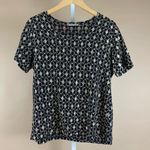 Notations Vintage Medium Holiday Gold Black Formal Top Metallic 40’s 50’s Retro Photo 0