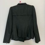 Ann Taylor Moto Jacket Blazer Wool Faux Leather Trim Size 4 Petites Photo 3