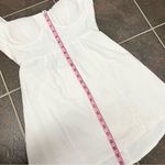 Here Comes the Sun NEW  Norma Puff Sleeve Cutout Back Mini Dress White NWT Photo 12