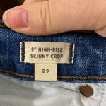 Madewell  9" High-Rise Skinny Crop Jeans: Destructed-Hem Edition size 29 Photo 11