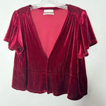 Urban Outfitters  red velvet cardigan size medium Photo 0