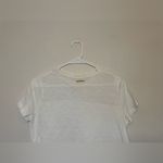 Michael Kors Women’s White Mesh Accent Cotton Tee Size S Photo 6