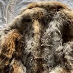 Vintage Dollhouse Outwear Women's Faux Fur Puffy Coat Jacket Sz L Western 98790 Brown Size L Photo 2