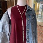 Ing Soft Maroon Velour Mock Neck Dress M Size M Photo 1