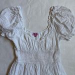 Francesca's Mi Ami  White Dress Puff Sleeve Photo 2