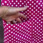1960s Vintage It's A Charm Snap Pink Polkadot Housecoat Small Medium Photo 3