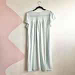 Miss Elaine Blue Nightgown Floral Lace Trim Cozy Sleepwear Classic Medium Photo 2