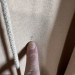 Aerie  Hoodie Sweatshirt Beige Lace Up‎ Oversized Pullover Lounge Size Medium Photo 3