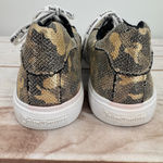 Juicy Couture  Charter Gold Studded Camouflage Sneakers Mobwife Glam Bling Size 8 Photo 5
