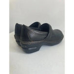 Women's BOC Black Leather Clogs Size 7 GUC! Black Photo 2