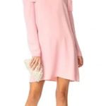 Amanda Uprichard Dress Cold Shoulder Bow Tie Long Sleeve Mini Pale Pink P Photo 0