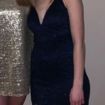 Emerald Sundae  Navy Sparkle Formal Dress Photo 2