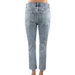 Banana Republic  Women's Blue Light Wash Distressed Slim Straight Denim Jeans 26 Photo 2
