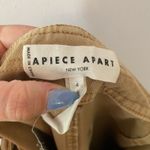 Apiece Apart  Merida High Rise Kick Flare Chino Khaki Wide Leg Pants Women size 4 Photo 3