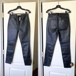 Madewell  10” High-Rise Skinny Leather Jeans Black Size 26 NWT Photo 1